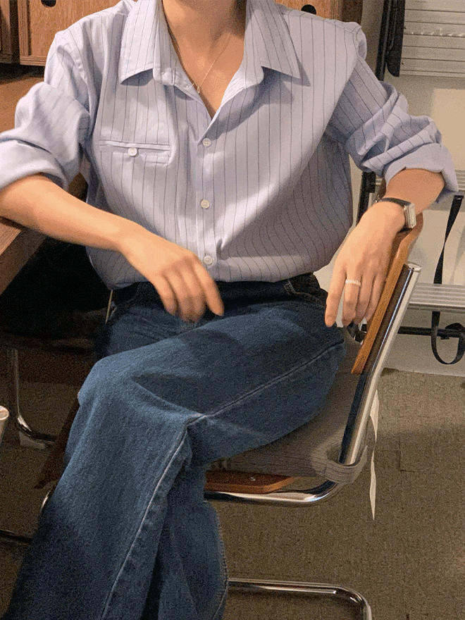 브리아 스트라이프 셔츠