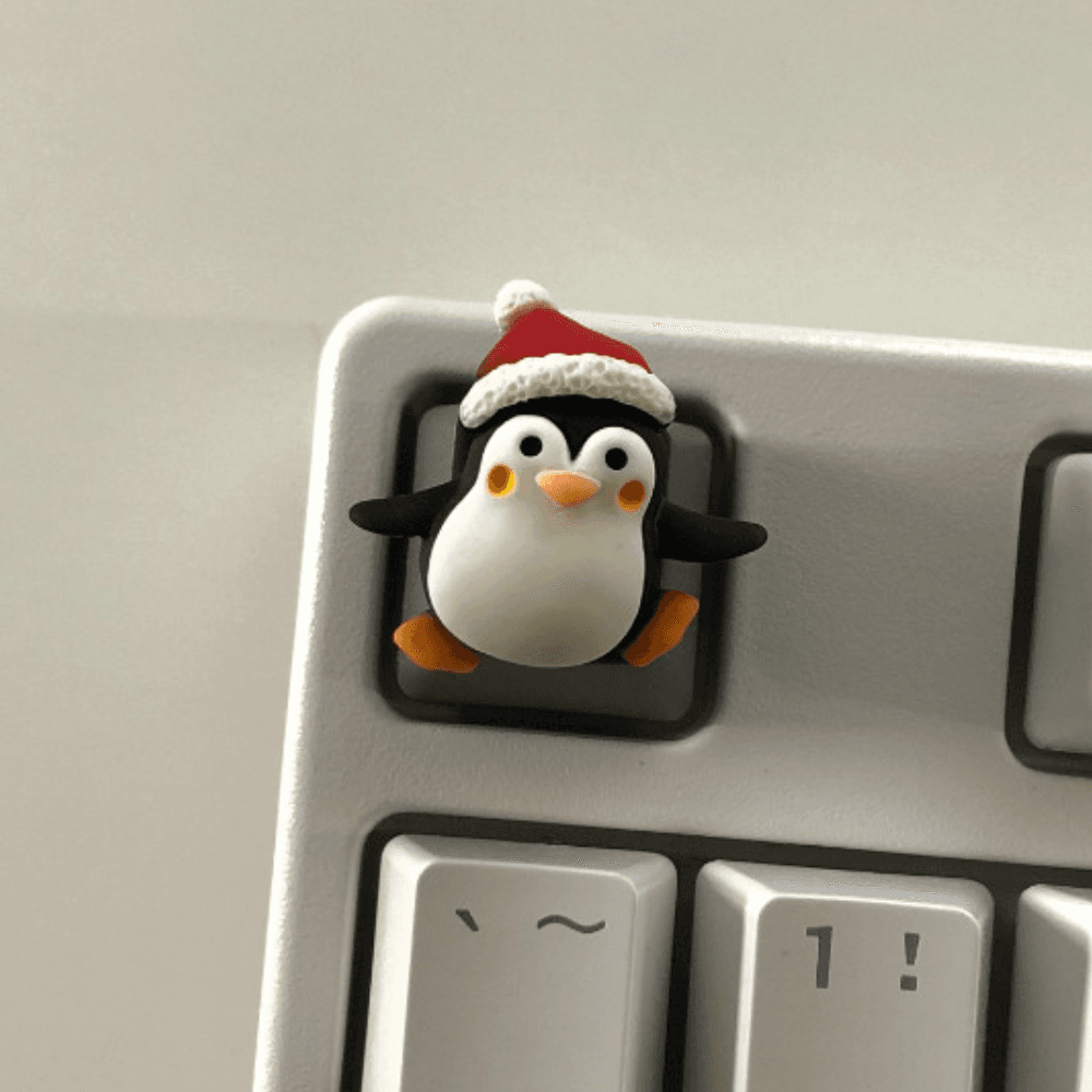 포인트 키캡 놀이 기계식키보드 키캡 크리스마스 펭귄
