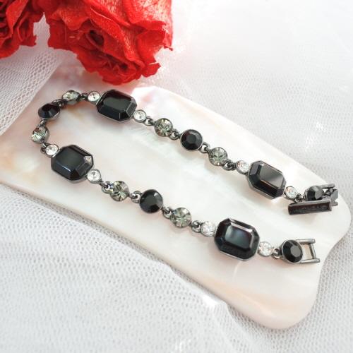 2000s GIVENCHY black crystal bracelet