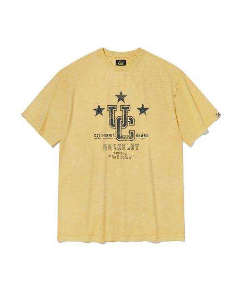 UC LOGO VINTAGE WASHED S/S [WASHED YELLOW]