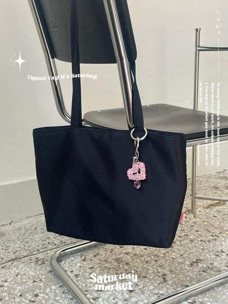 딸기우유 하트 비즈 키링 (saema)