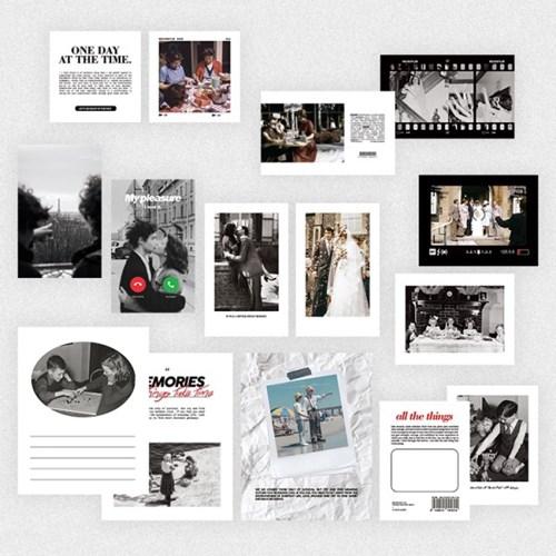 빈티지 레코드 스티커팩