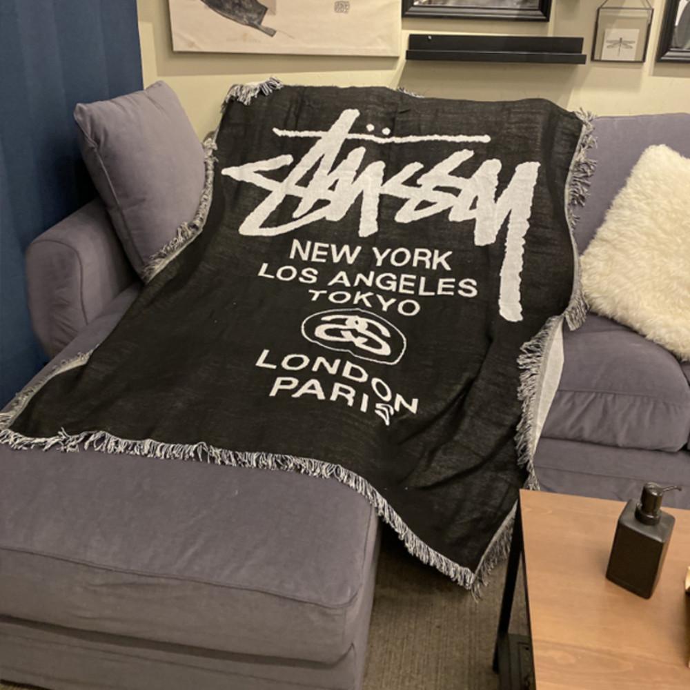 스투시 소파 블랭킷 이불 커버 무릎담요
