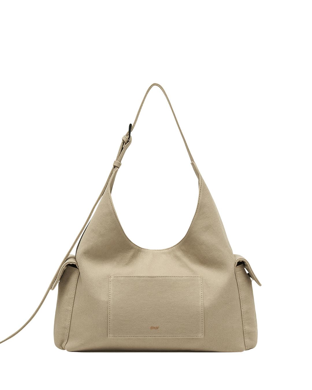 Noma Pocket Hobo Bag-노마 포켓 호보백 / Cotton Beige