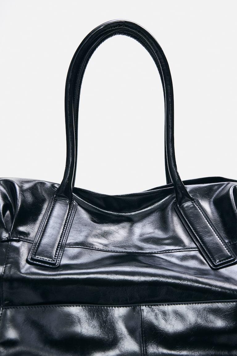 수퍼 빅사이즈 코티드 쇼퍼백