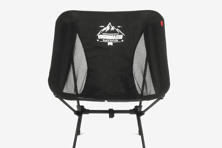 빈슨메시프 시그니처 감성 블랙에디션 경량 체어 (스틸)