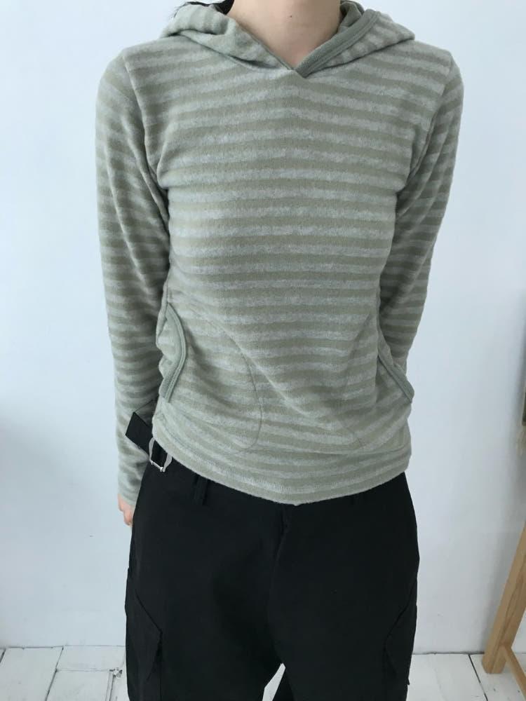 플리 단가라 후드 (2color)