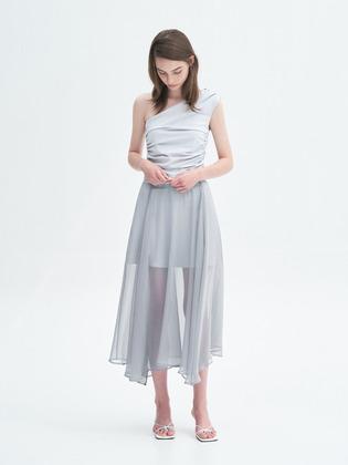 CHIFFON LAYERED SKIRT_TT3S511SG
