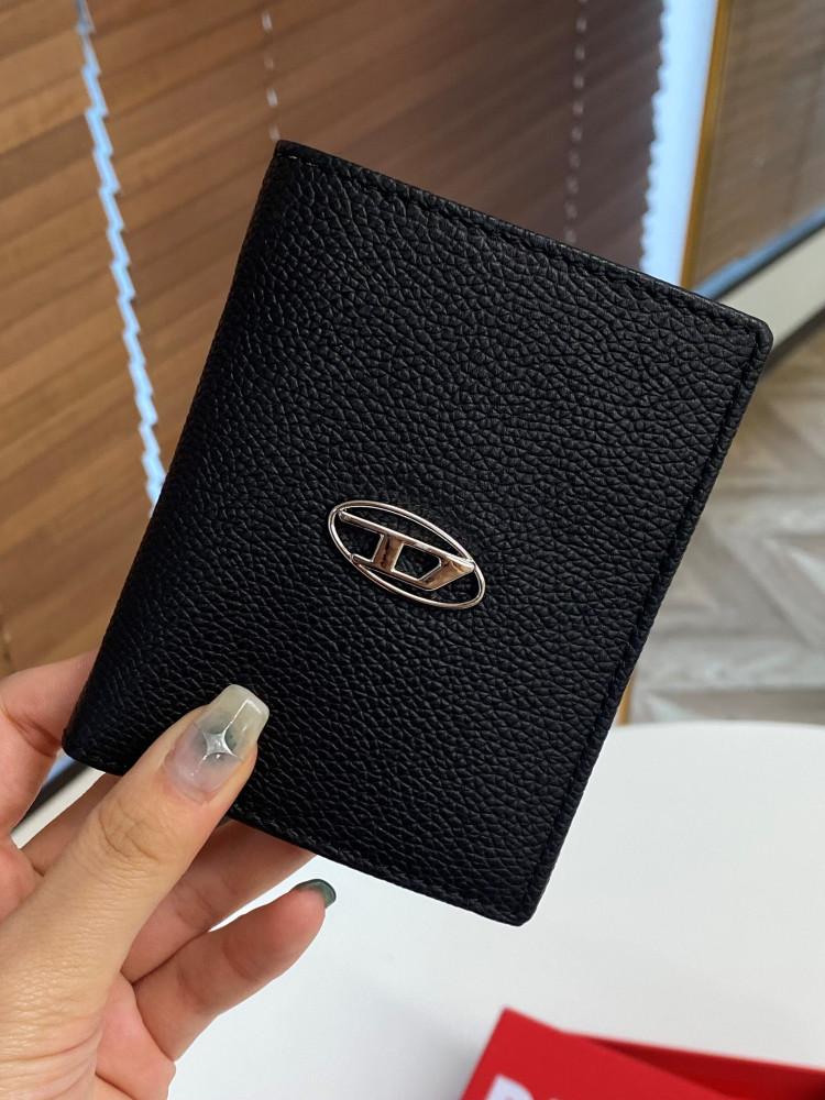 디젤 카밀라 가죽 카드 지갑 블랙