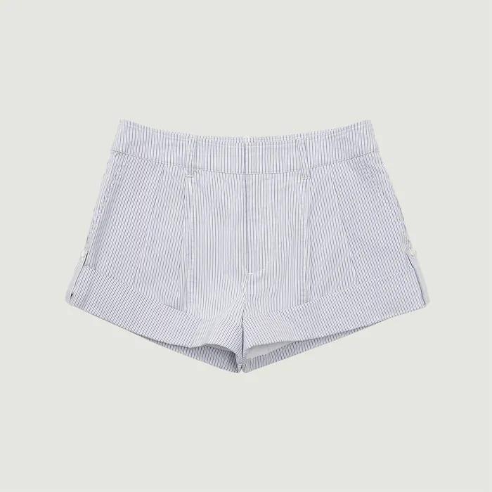 ODE STRIPE SHORTS (WHITE)