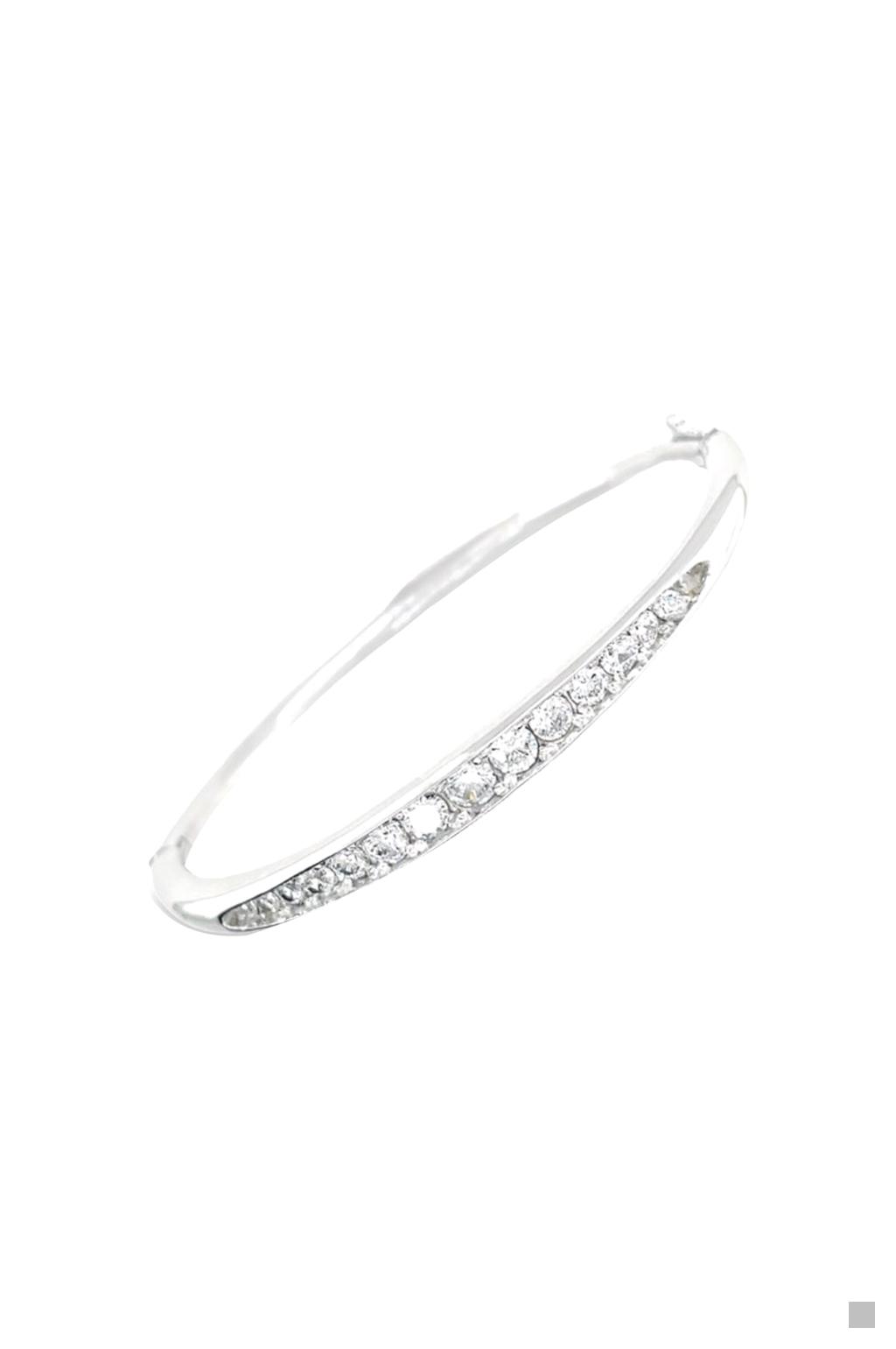 베이직 큐빅 원터치 뱅글 팔찌