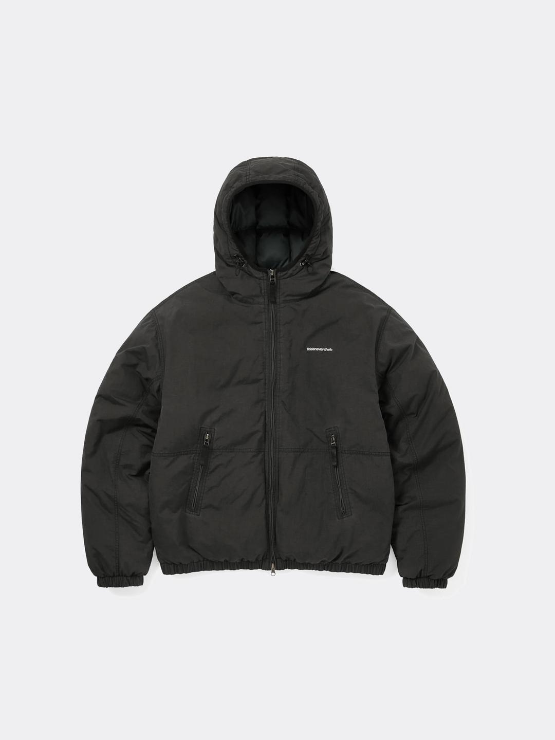 디스이즈네버댓 WASHED DOWN PUFFER JACKET-BLACK