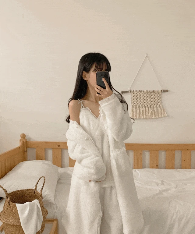 엘사 극세사 3종 가디건 나시 긴바지 잠옷 세트