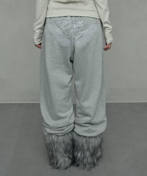 BADDIE ANGEL SWEATPANTS_MELANGE GREY