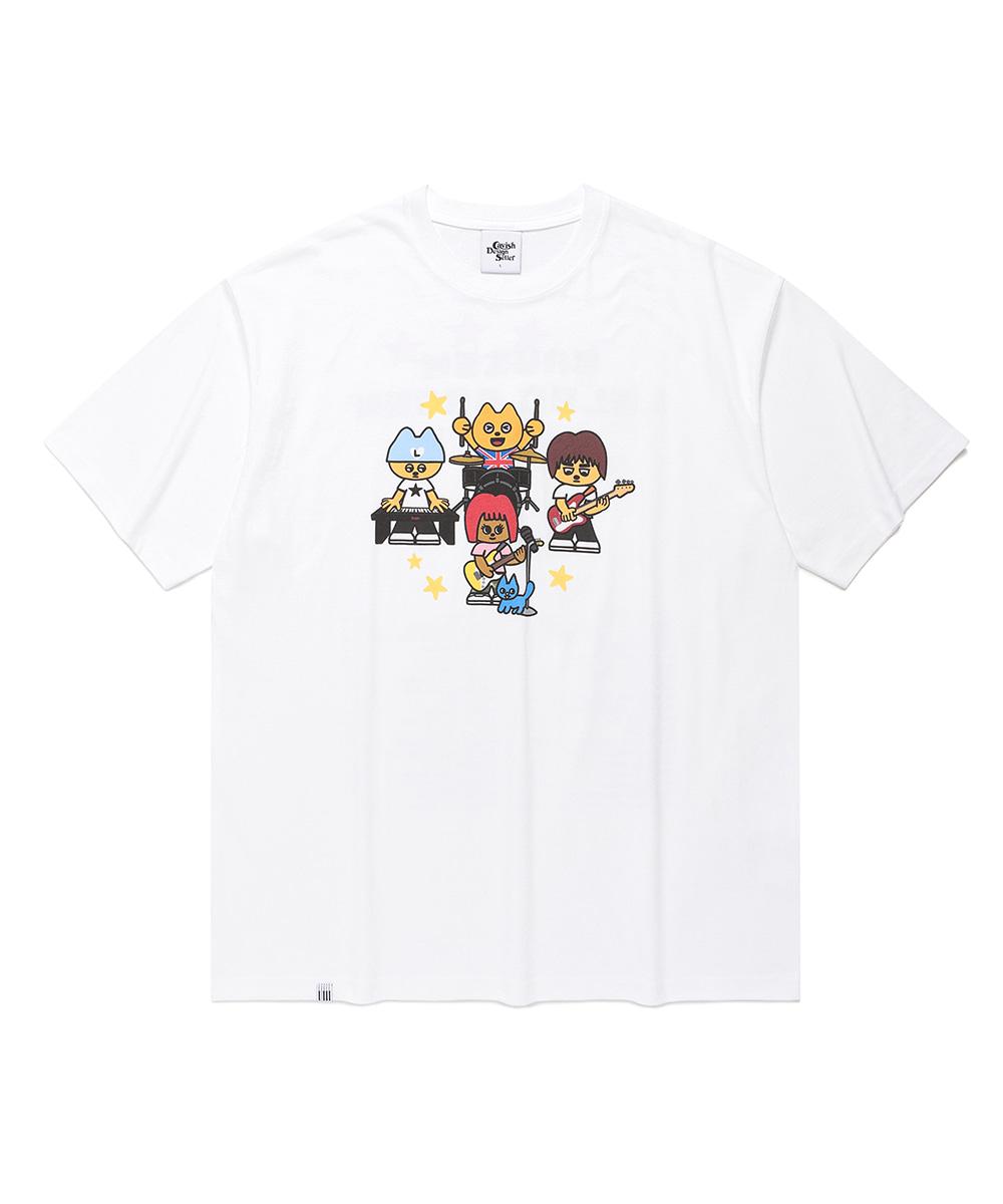 CAVISH X LELBO BROWN U.K TOUR SS TEE[WHITE]