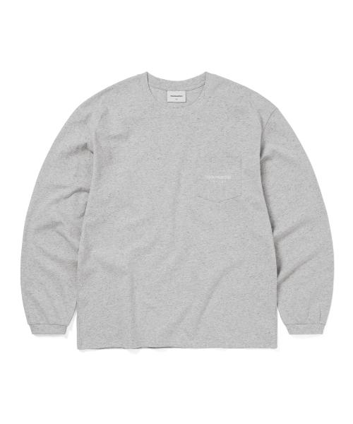 L-Logo Pocket L/S Tee Heather Grey