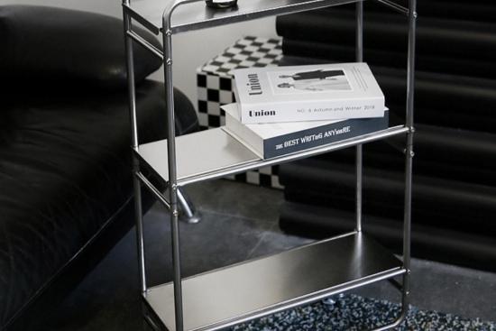 쿠폰가35,910원/국내유일 304스텐 슬림 미드센츄리모던 트롤리 2size(3단/4단)