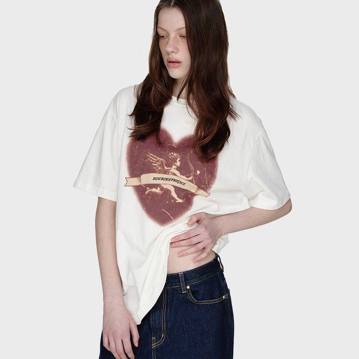 Cupid Overfit T-shirt, WHITE