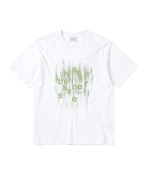 Brushed Paint Tee White