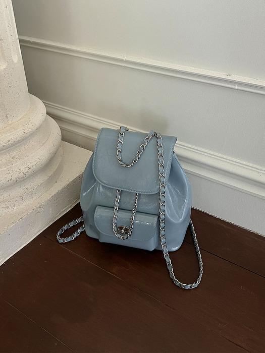 Day4 Chain backpack 체인 백팩_Sky Blue