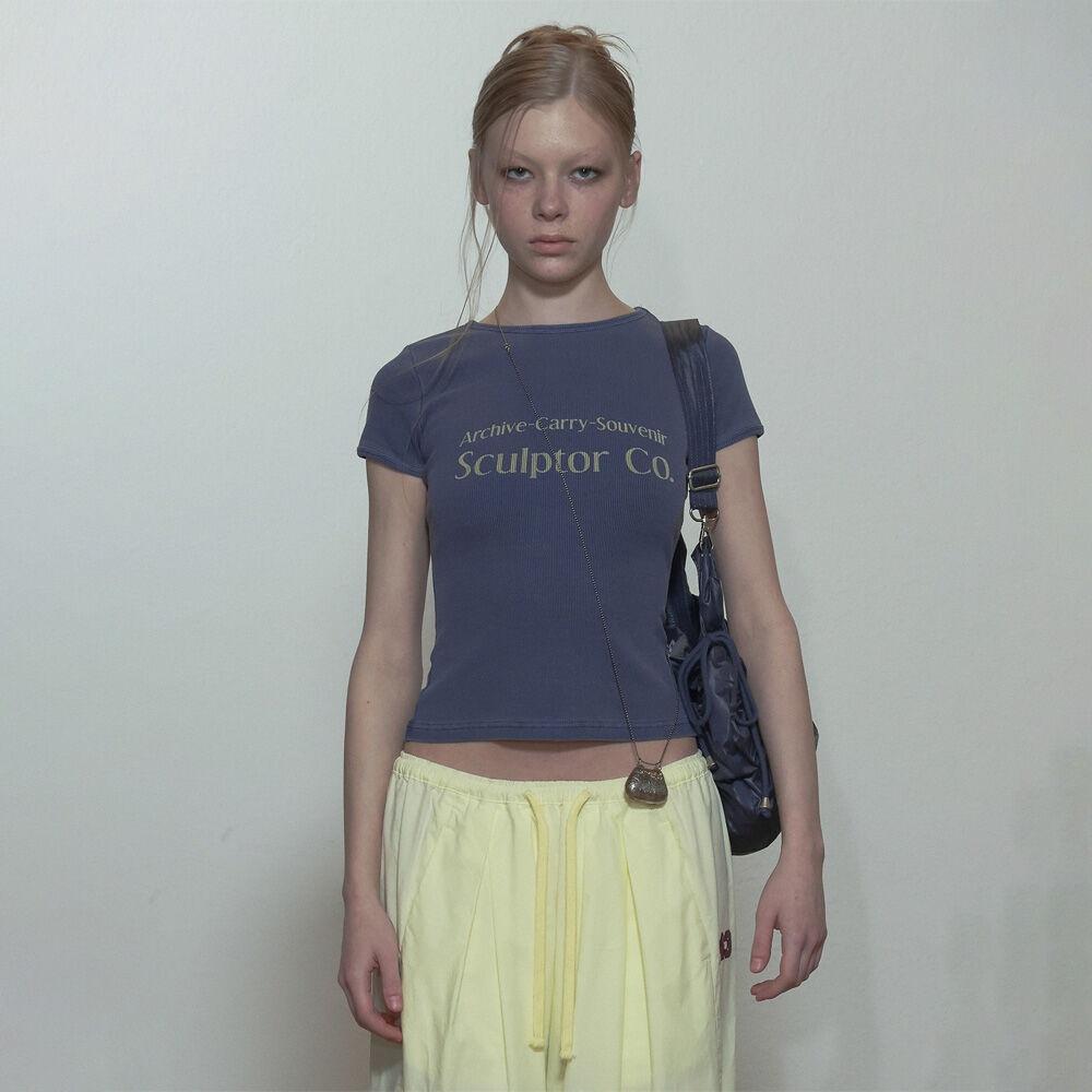 Archive Pigment Baby Tee Dusty Blue