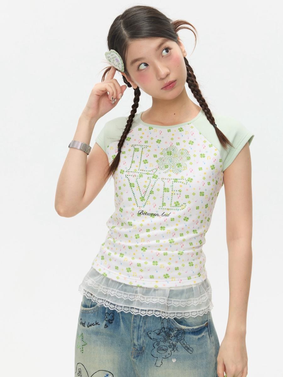 [PRE-ORDER 10% SALE] BETWEENAND Old Fashion Raglan T-Shirt