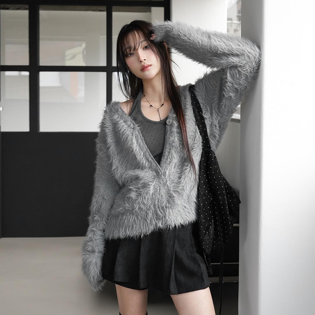 [유니섹스]유베이 앙고라 가디건