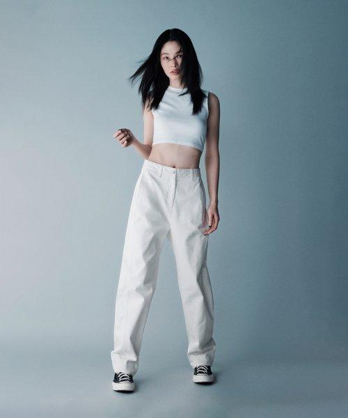 우먼즈 트위스트 치노 팬츠 [크림]