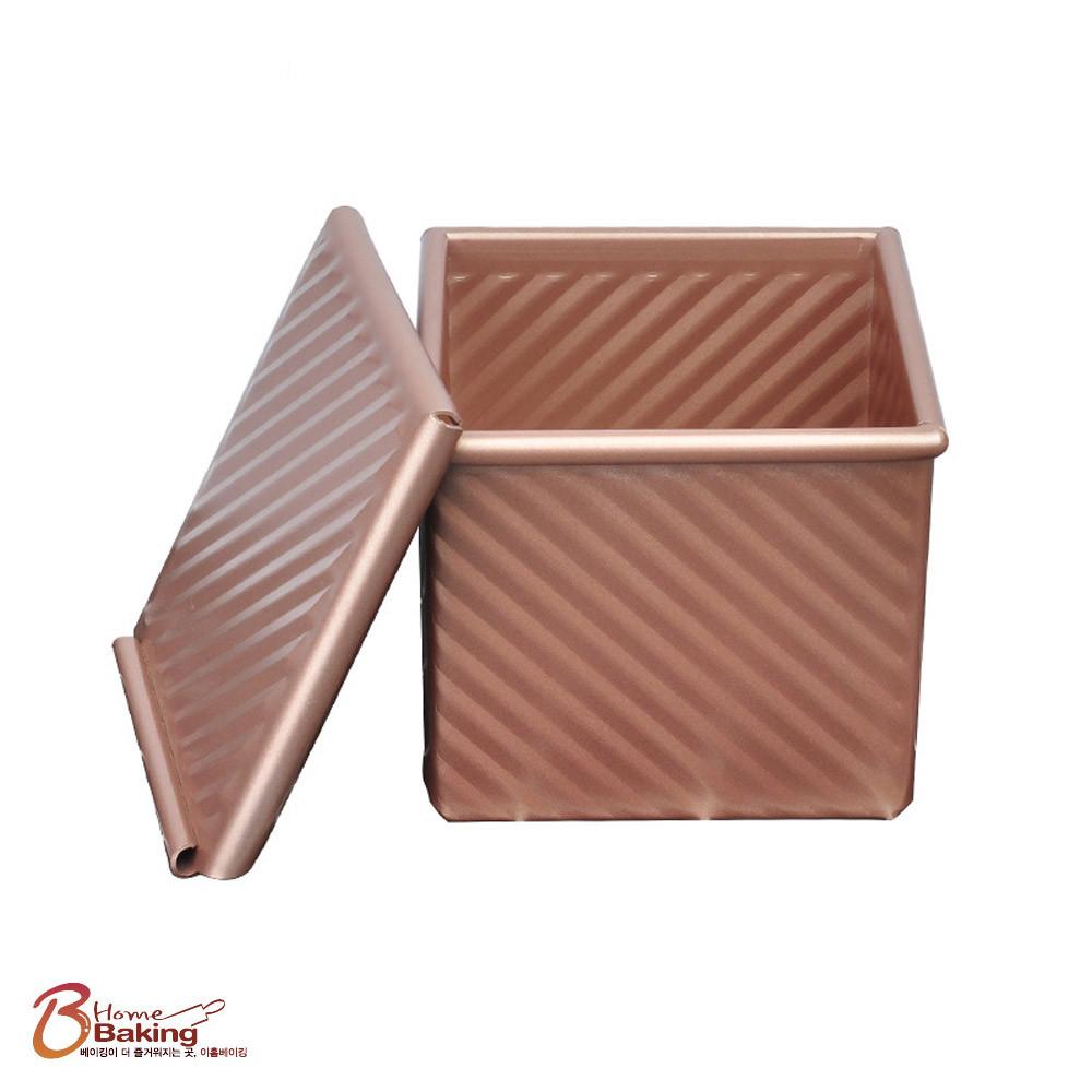 줄무늬큐브식빵틀 10cm 뚜껑포함 95 팬 스트라이프 풀만 풀먼틀 미니사각 샌드위치