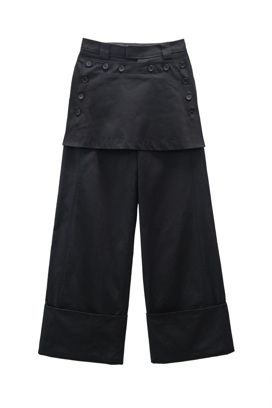 SAILOR PANEL TURN-UP PANTS