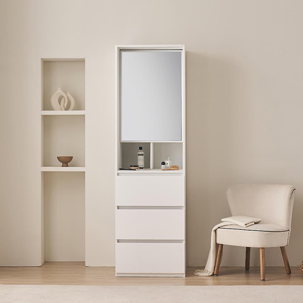 [삼익가구]빅피크 600 키큰 LED센서 화장대장