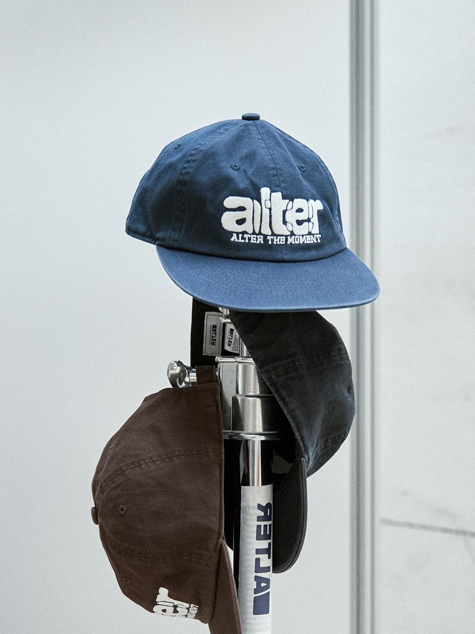 Washed Volume Logo Cap_Navy