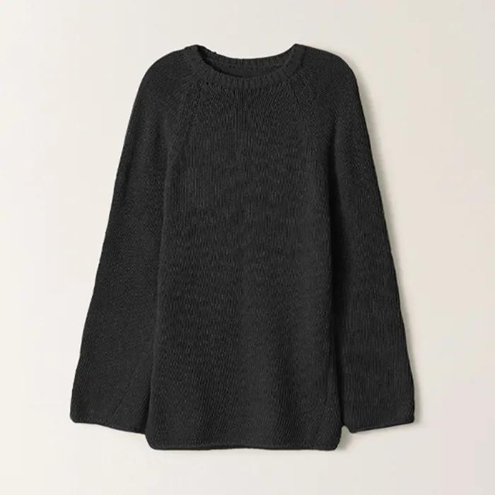 Paper Loose Fit Pullover (Black)