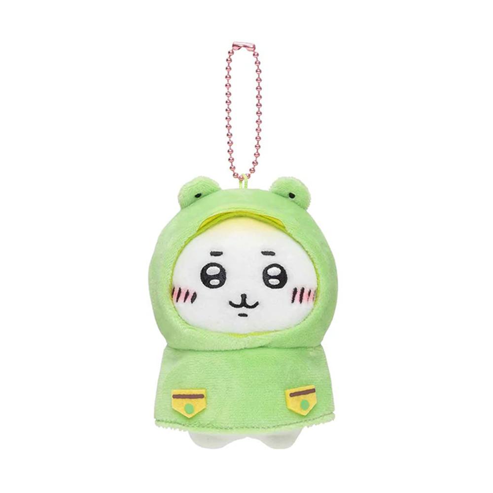나가노 농담곰 치이카와 여름 비오는날 우비 키링 인형