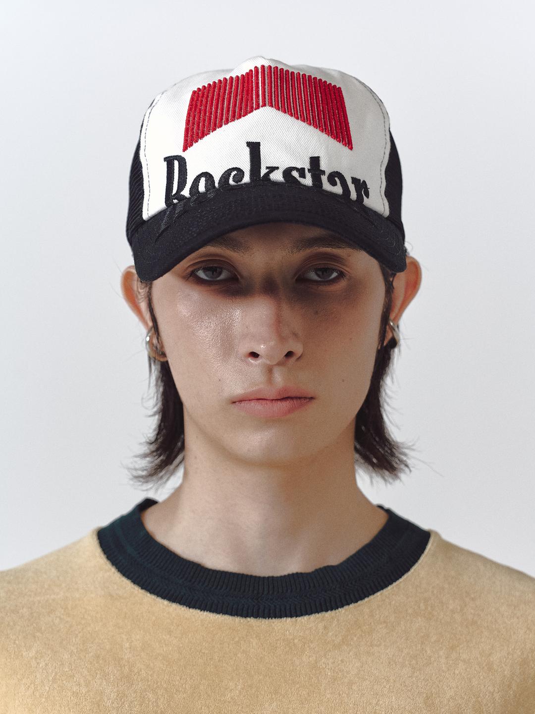 ROCKSTAR MESH CAP (BLACK)