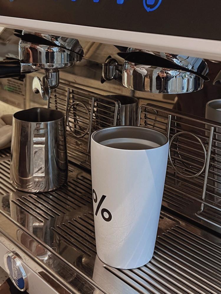 아라비카 스탠 텀블러 머그컵 뚜껑 빨대포함 BY