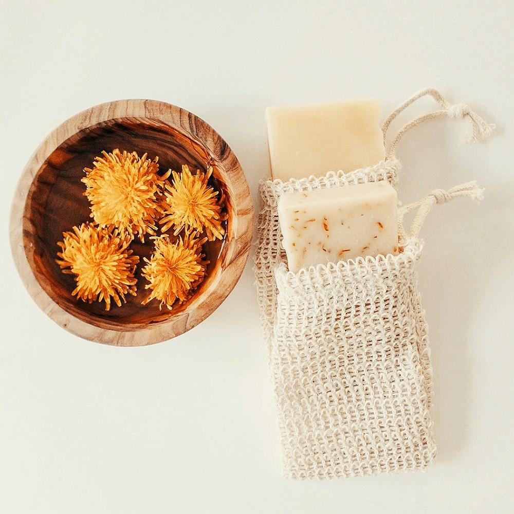 티디마켓 천연 비누망 거품망 순 면 주머니 사이잘삼