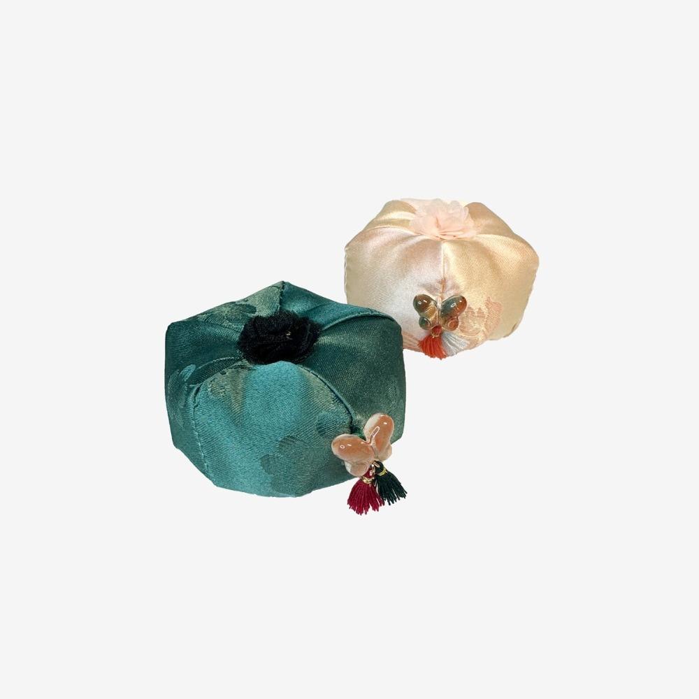블랭크데이 족두리 살구/청록