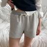 easy stripe shorts (grey)