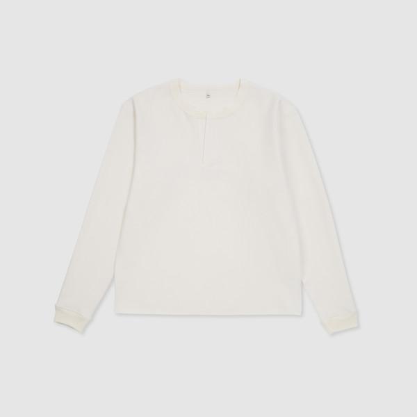 Buttonless henley T