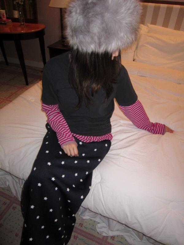 star knitted maxi skirt