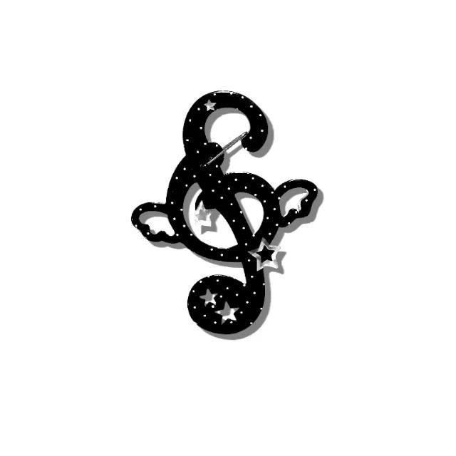 𓂃 🎵₊⋆ 도트 엔젤 음표 카라비너 키링