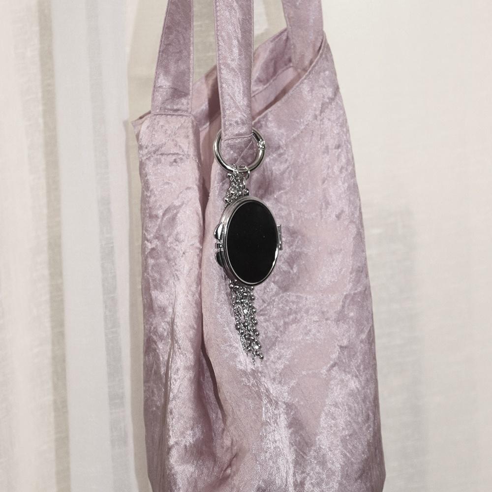 oval mirror key ring