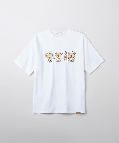 [리락쿠마] 쿠마들의 자유시간 반팔 티셔츠(WHITE)_SPRLF25U01