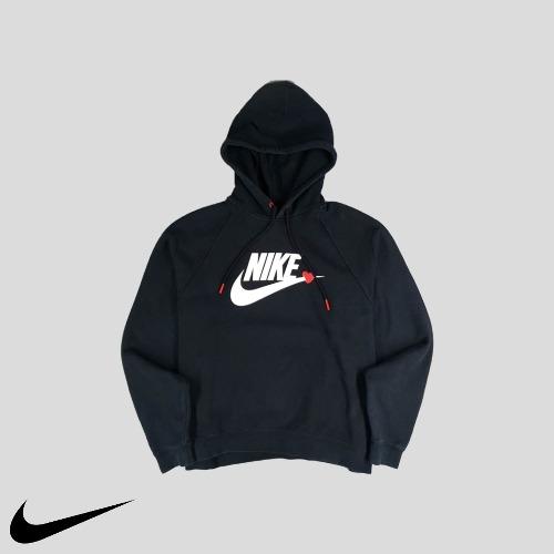 나이키 피그먼트블랙 발렌타인데이 V-DAY 오버핏 후드 티셔츠  SIZE 2XL