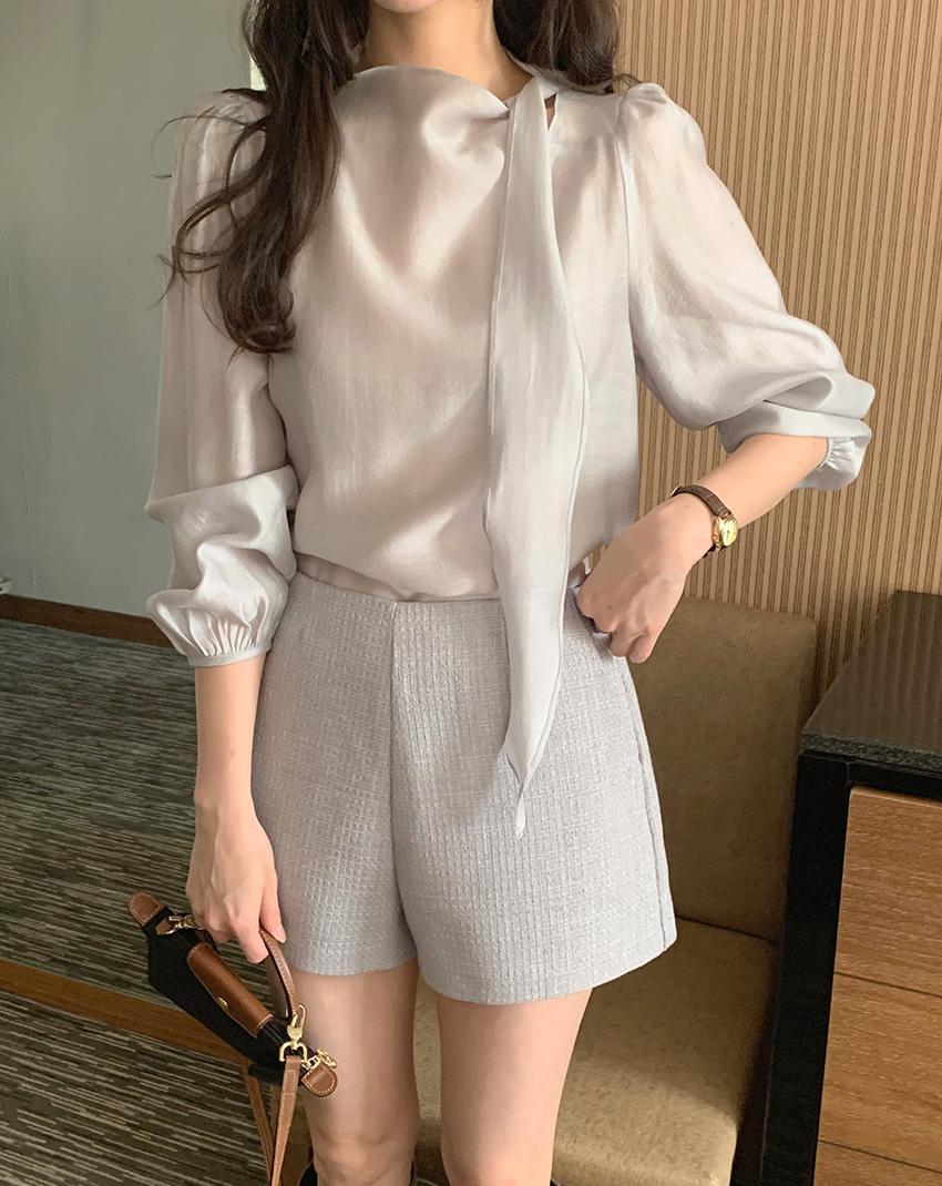 뮤로즈 타이 블라우스 3color!