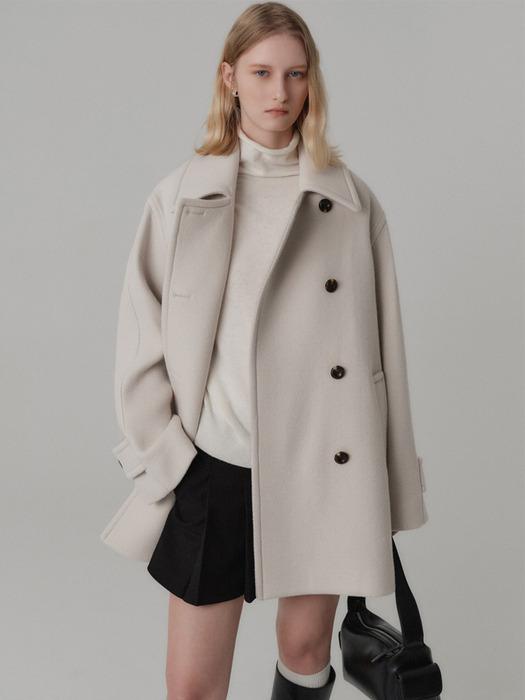 셀리나 울 하프 코트_아이보리 / CELINA WOOL HALF COAT_IVORY