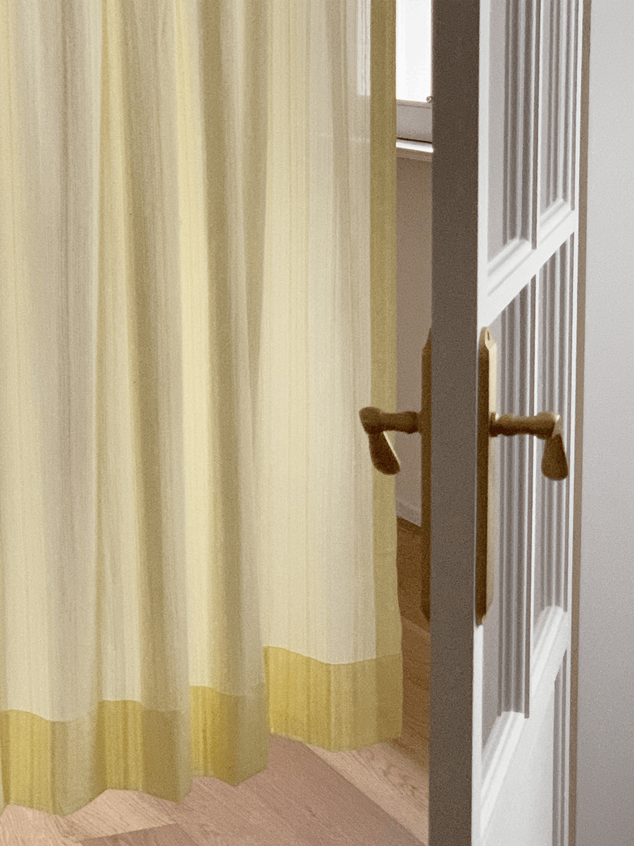 르블랑 실루엣 가리개 커튼 - 3color