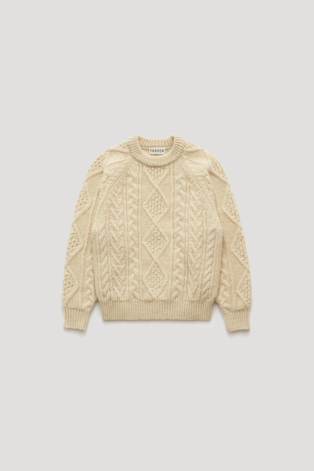 [3rd reorder] CAROL WOOL CABLE KNIT_IVORY / ₩198,000