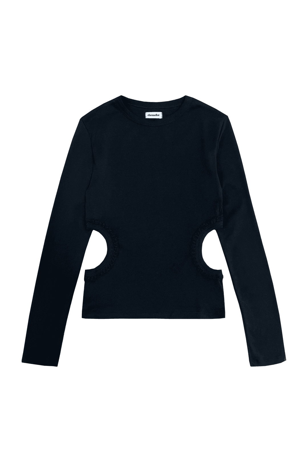 HOLE LACE LONG SLEEVE (BLACK)